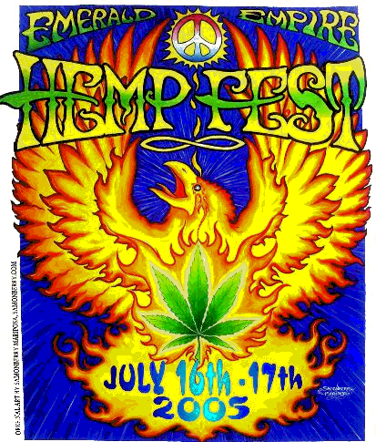 The Oregon Hempfest happens July 14-16, 2006  at Washington-Jefferson Park