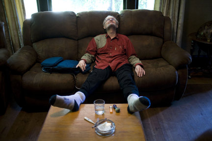 Lindsey Bradshaw, pictured here at age 62, spent many days in his Southeast Portland home, where he could quickly access his painkillers and keep tabs on his health. Bradshaw's battle with cancer in 2003 left him without his spleen and a kidney, part of his stomach, colon and pancreas. Medical marijuana was a method he relied on to deal with the pain.