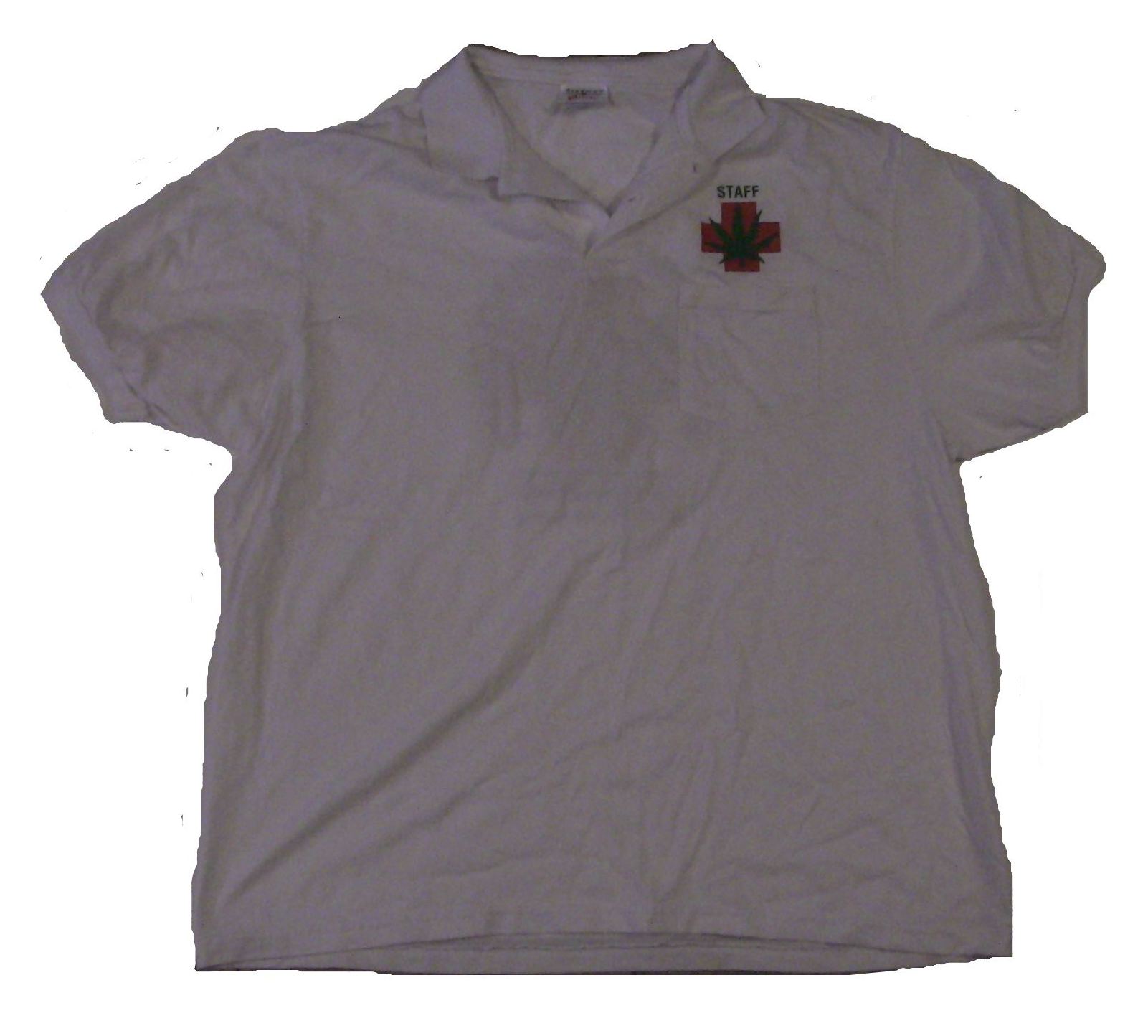 MERCY Staff shirt - Polo, White, MERCY Pioneer logo, back