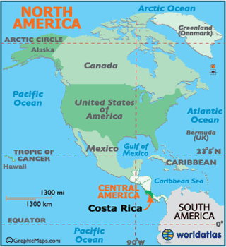 Map of Costa Rica