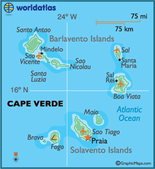 Map of Cape Verde