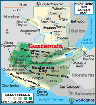 Map of Guatemala