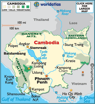 Map of Cambodia