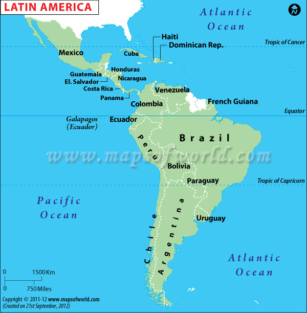 Map Of Countries In Latin America 41