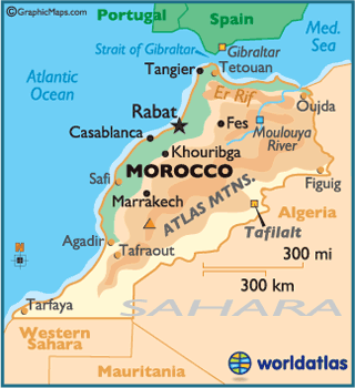 Map of Morocco