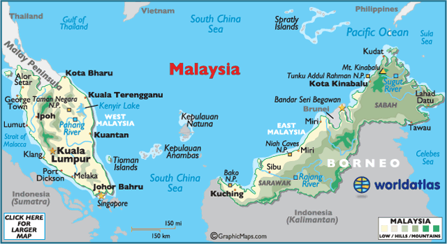 Map of Malaysia