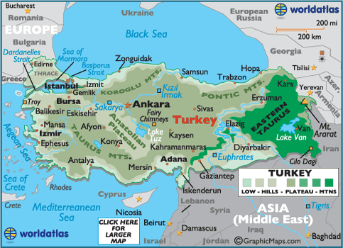 Map of Turkey