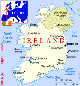 Map of Ireland  