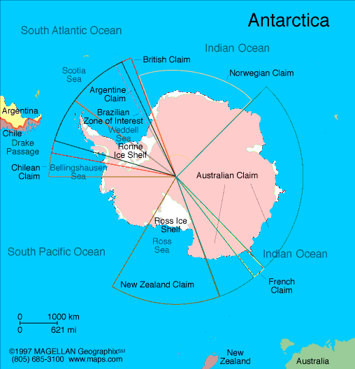 Map of Antarctica